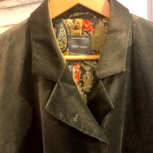 Marc Aurel Green Velvet  Blazer Jacket- EU-46/US L